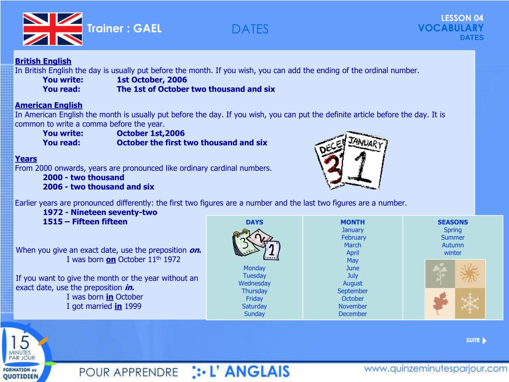 PPT - British English PowerPoint Presentation, free download - ID