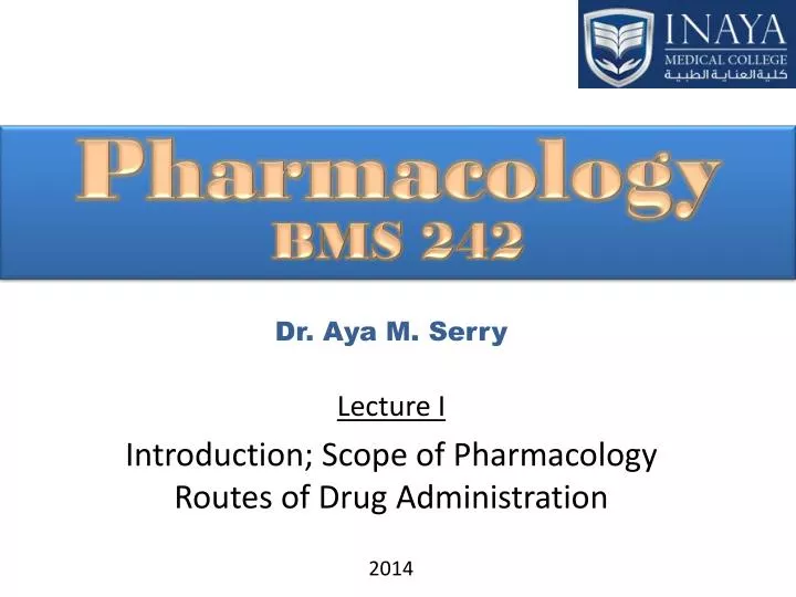 PPT - Pharmacology BMS 242 PowerPoint Presentation, Free Download - ID ...