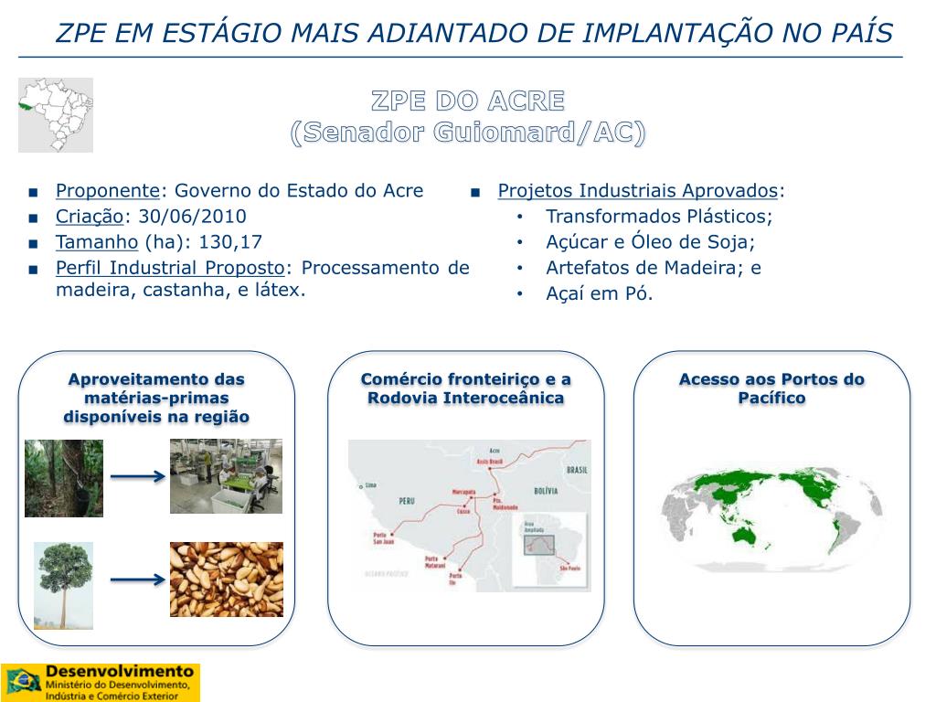 Zpe PPT - O REGIME BRASILEIRO DAS ZONAS DE PROCESSAMENTO DE EXPORTAÇÃO ...