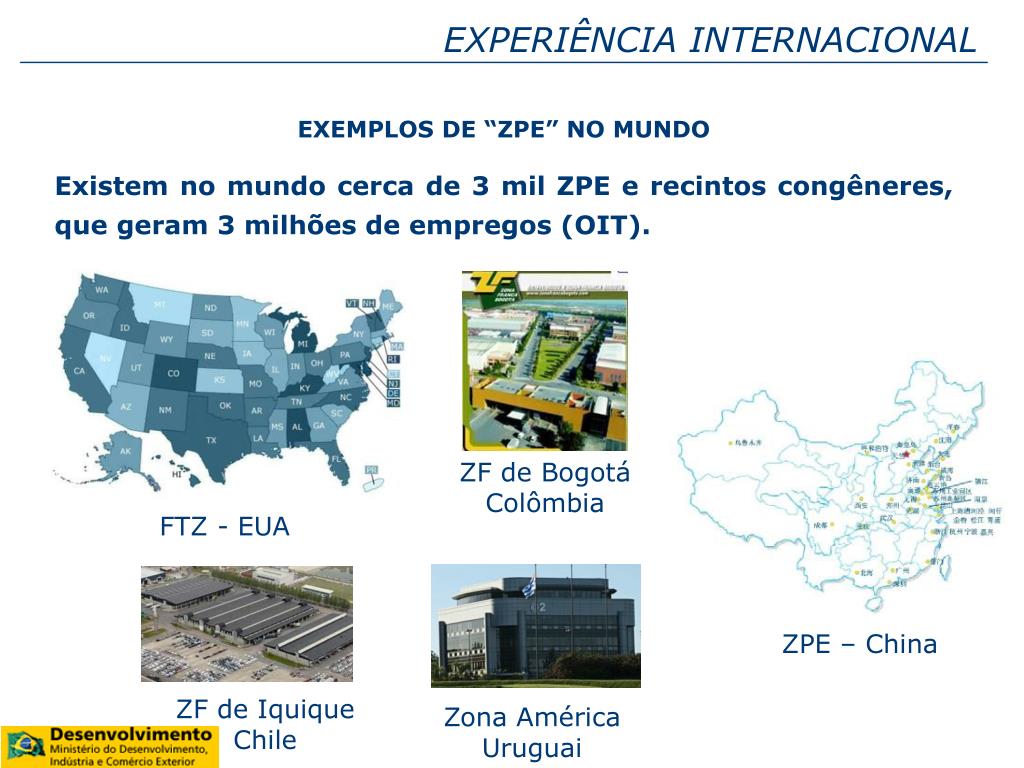 Zpe PPT - O REGIME BRASILEIRO DAS ZONAS DE PROCESSAMENTO DE EXPORTAÇÃO ...