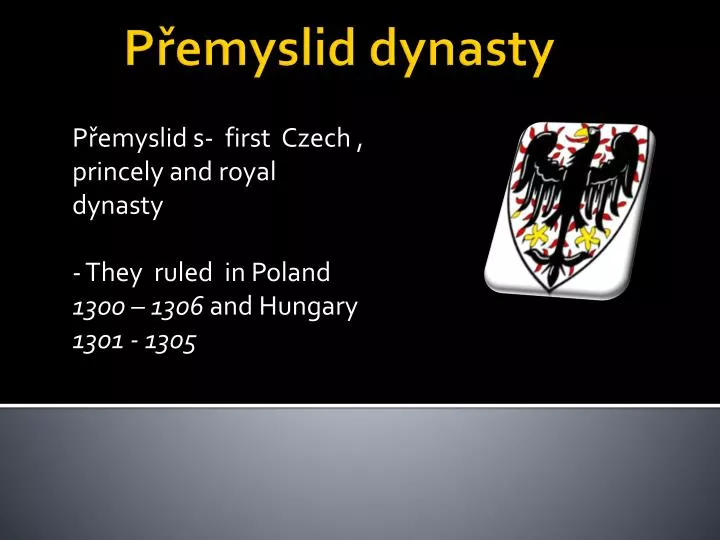 p emyslid dynasty n.