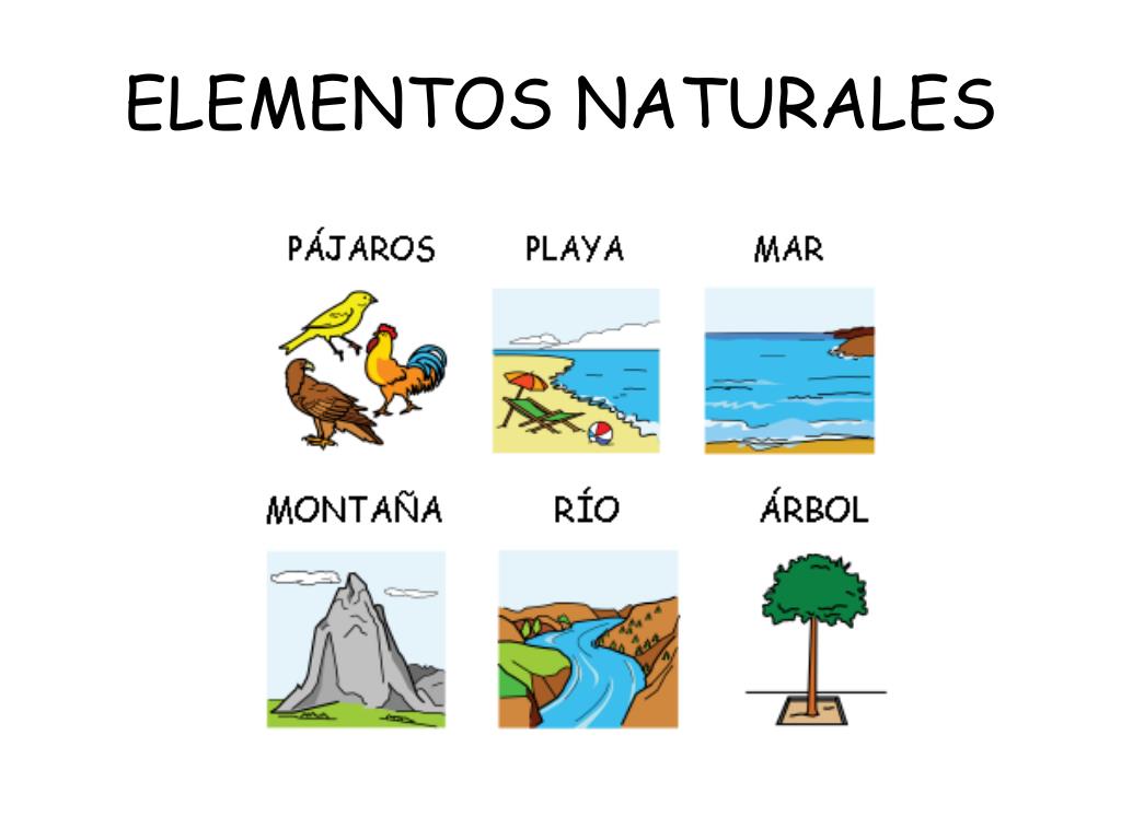 Ejemplos De Elementos Naturales
