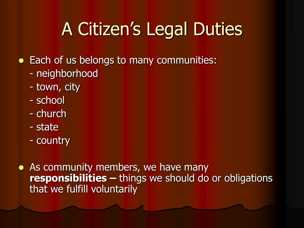 essay about duties and obligations of citizens