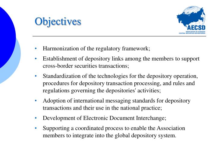 objectives of depository system