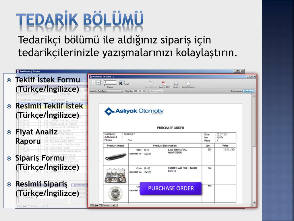 Teklif Modulu Net X Erp Programi