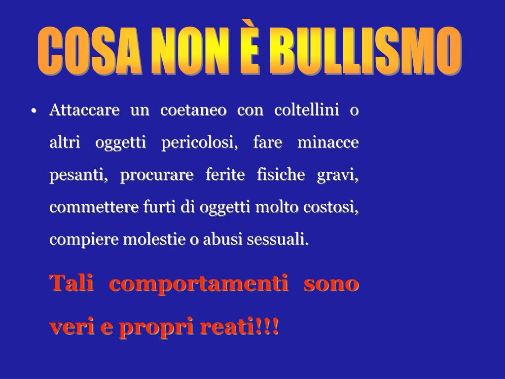 PPT - Che cos’è il Bullismo PowerPoint Presentation, free..