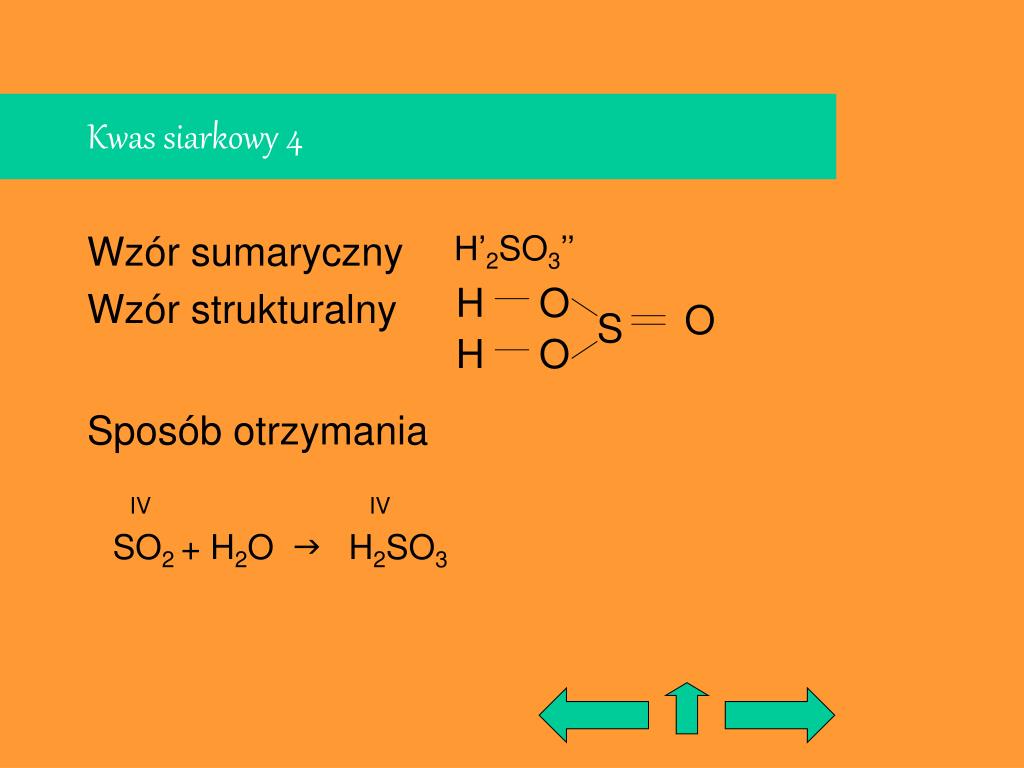 Kwas Siarkowy 4 Wzór Strukturalny PPT - KWASY PowerPoint Presentation, free download - ID:5256915