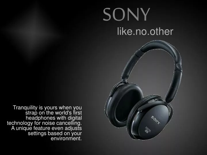 PPT SONY PowerPoint Presentation, free download ID5257656