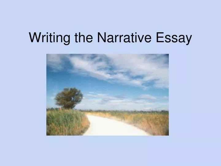 the narrative essay tells a story