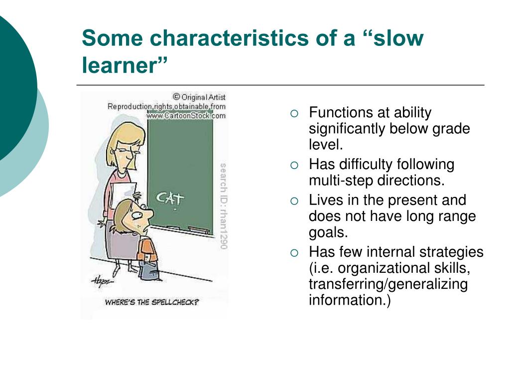 objectives of case study of slow learner child