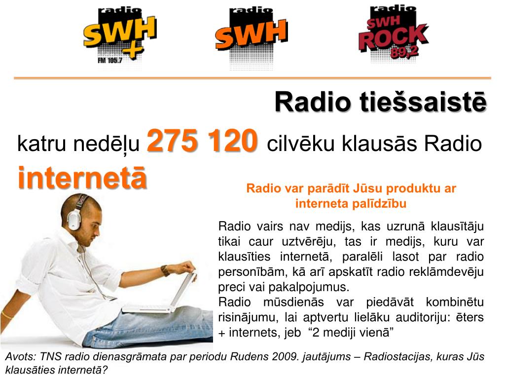 PPT - Daži fakti, kāpēc Radio ir tik nozīmīgs medijs! PowerPoint  Presentation - ID:5259225