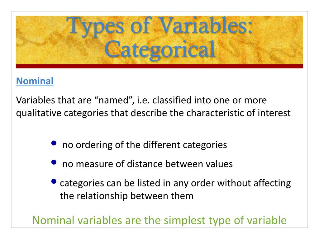 PPT Types Of Variables PowerPoint Presentation Free Download ID 