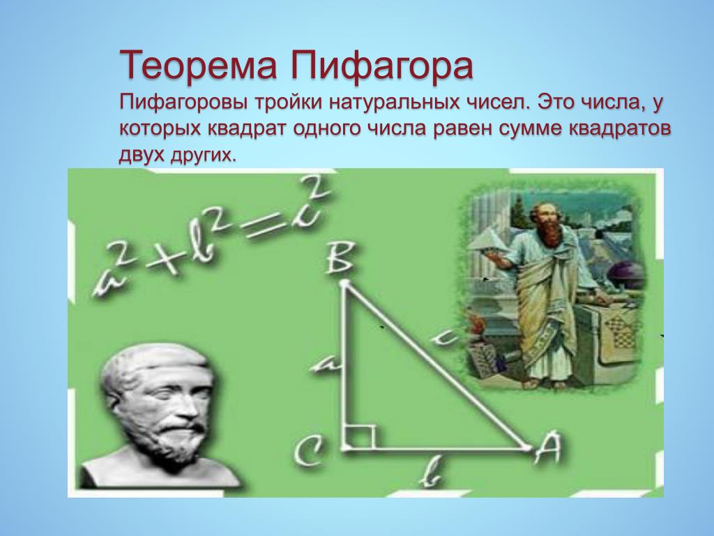 Пифагорова тройка и теорема Пифагора. Теорема пифагоровых троек. Теорема Пифагора Пифагоровы. Числа для теоремы Пифагора.