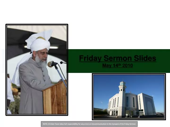 friday sermon slides may 14 th 2010 n.