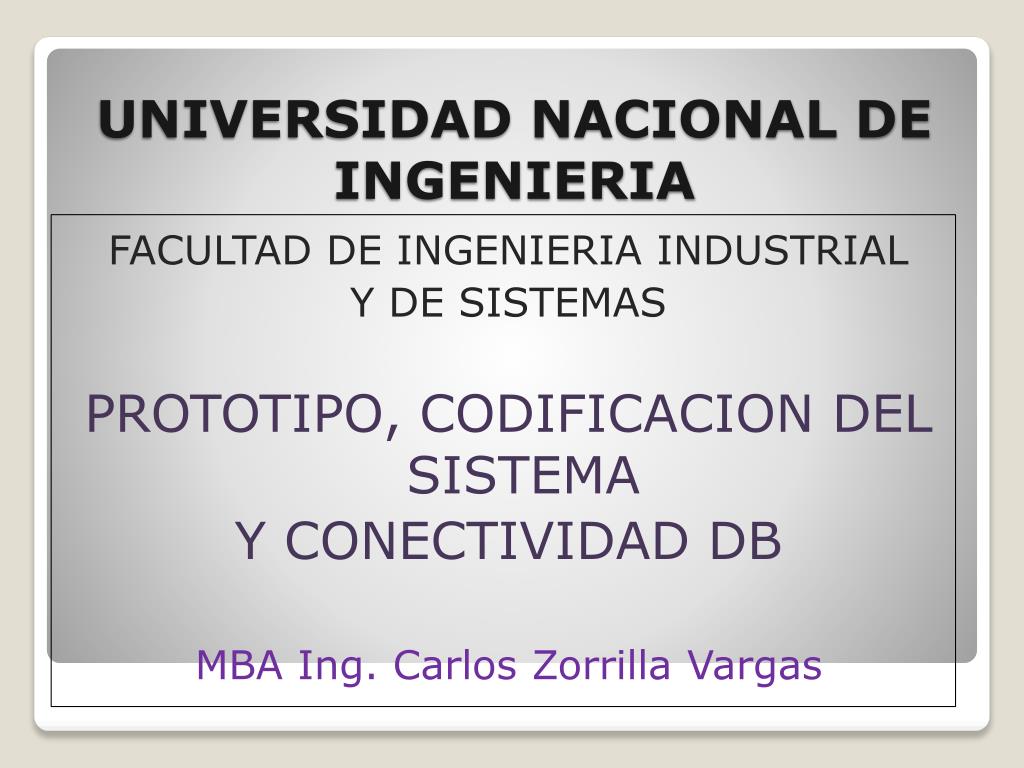 Ppt Universidad Nacional De Ingenieria Powerpoint Presentation