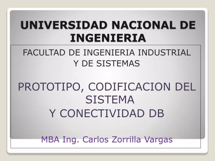 Ppt Universidad Nacional De Ingenieria Powerpoint Presentation