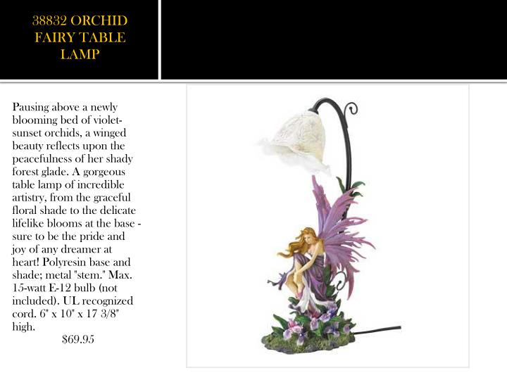 Ppt Myth Legend Powerpoint Presentation Id 5262778 38832 Orchid Fairy Table Lamp