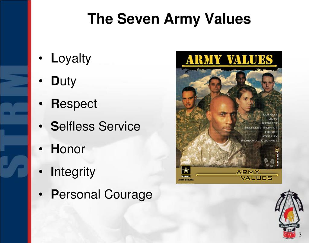 seven army values