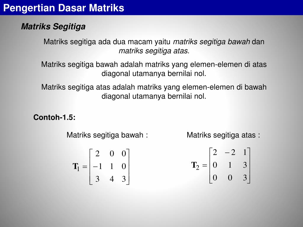 32 Contoh Soal Matriks Diagonal Kumpulan Contoh Soal