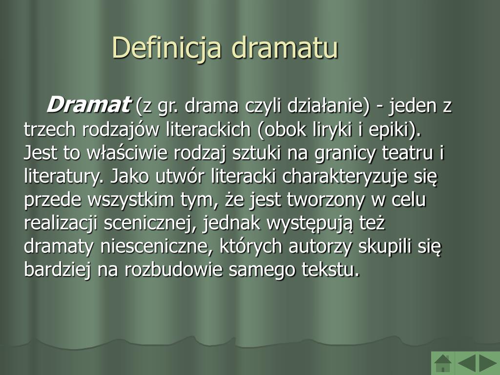 PPT - Lekcja języka polskiego poświęcona edukacji teatralnej PowerPoint