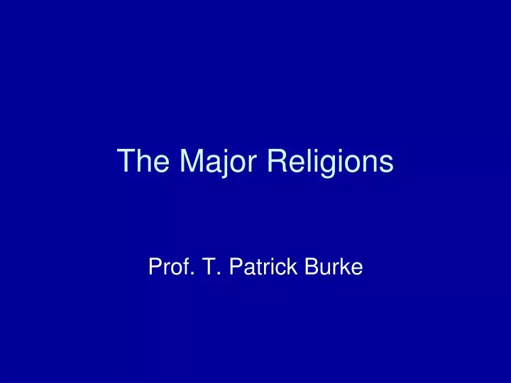 the major religions n.