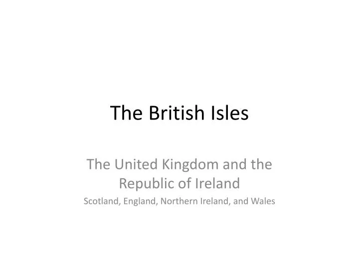 the british isles n.