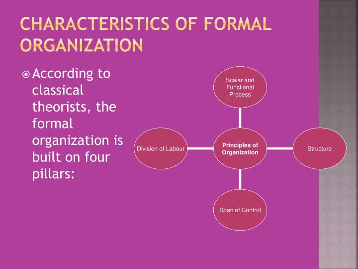 formal organization formal organization