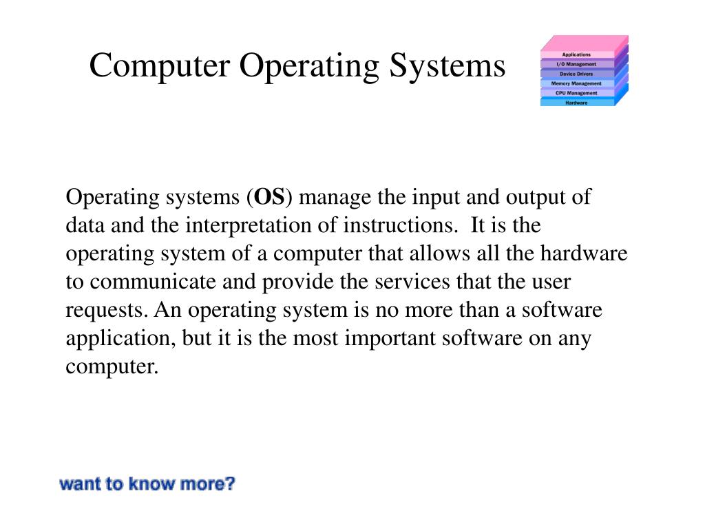 PPT - Computer Operating Systems PowerPoint Presentation, free download ...