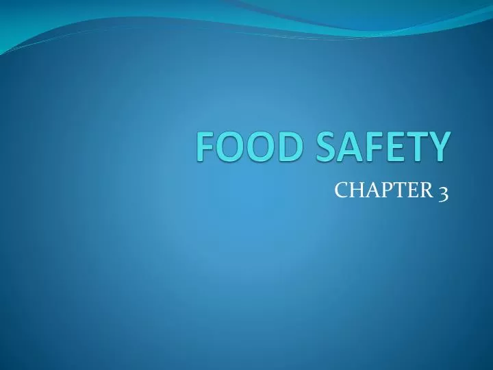 PPT FOOD SAFETY PowerPoint Presentation, free download ID5277006
