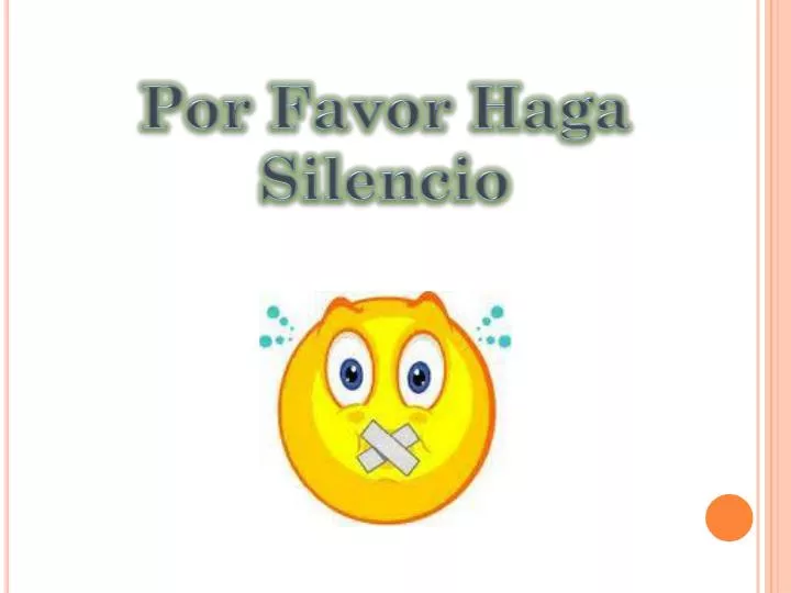 PPT Por Favor Haga Silencio PowerPoint Presentation, free download ID5278017