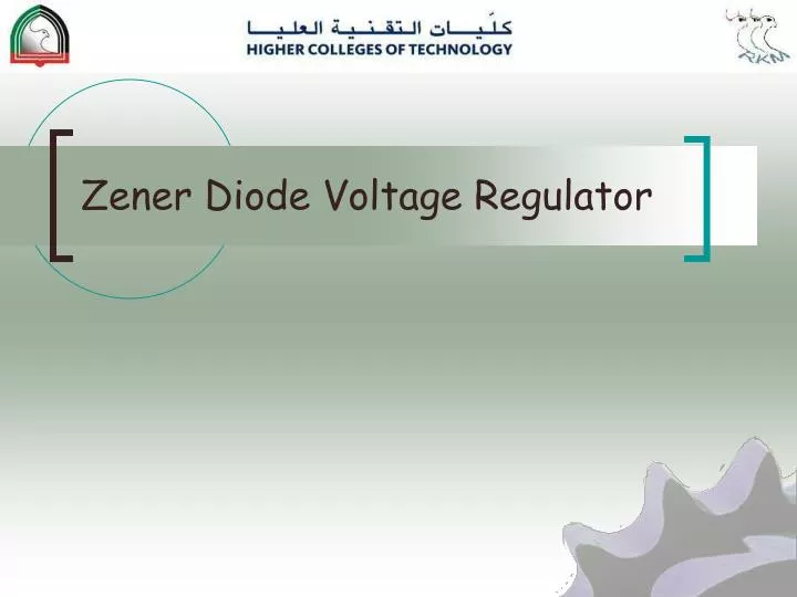 zener diode voltage regulator n.