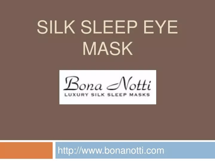 silk sleep eye mask n.