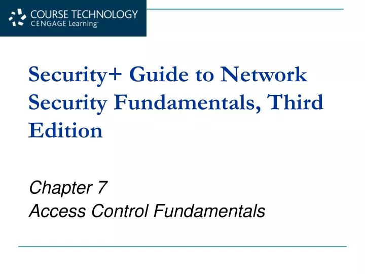 Ppt Security Guide To Network Security Fundamentals - 