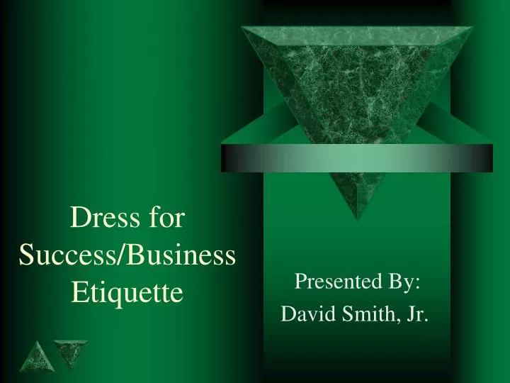 dress for success business etiquette n.