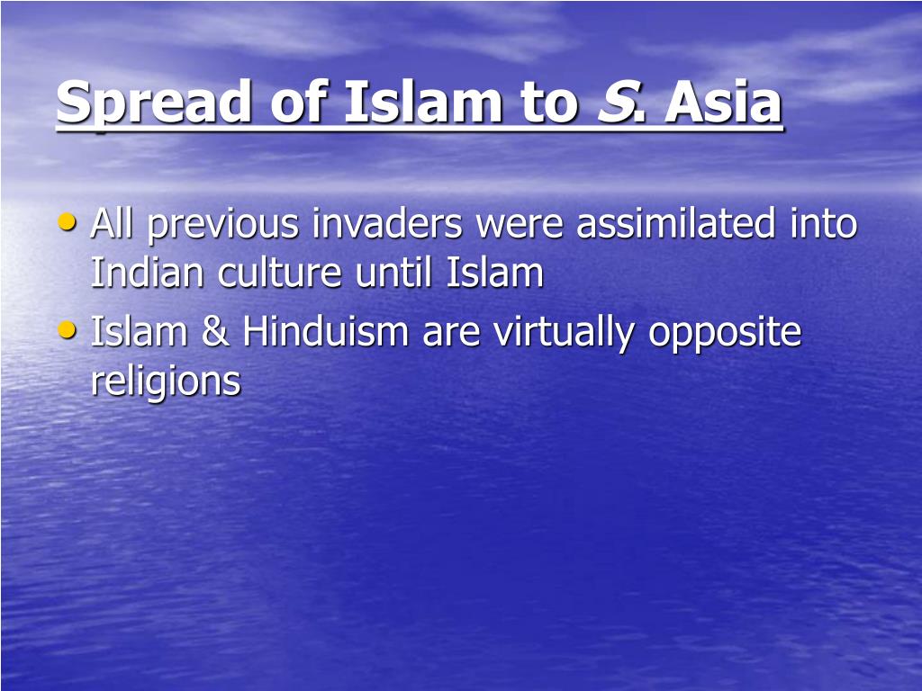 describe the diffusion (spread) of islam in southeast asia