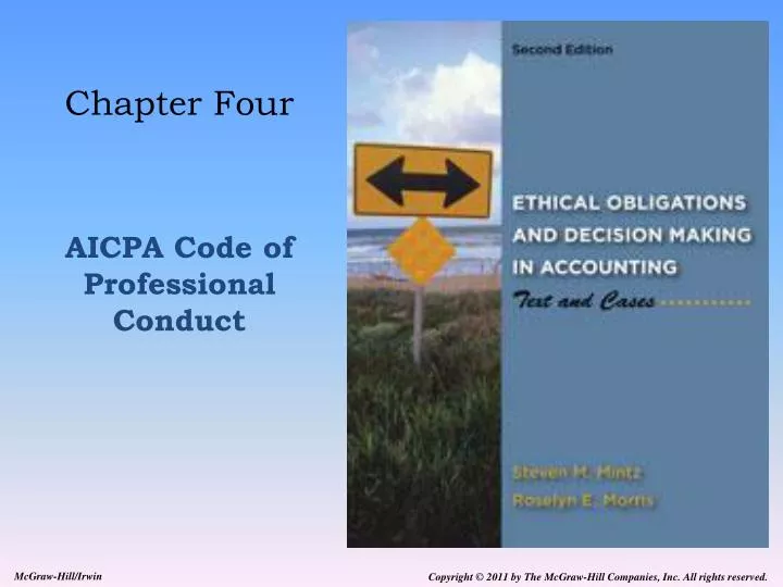 PPT Chapter Four AICPA Code of Professional Conduct PowerPoint