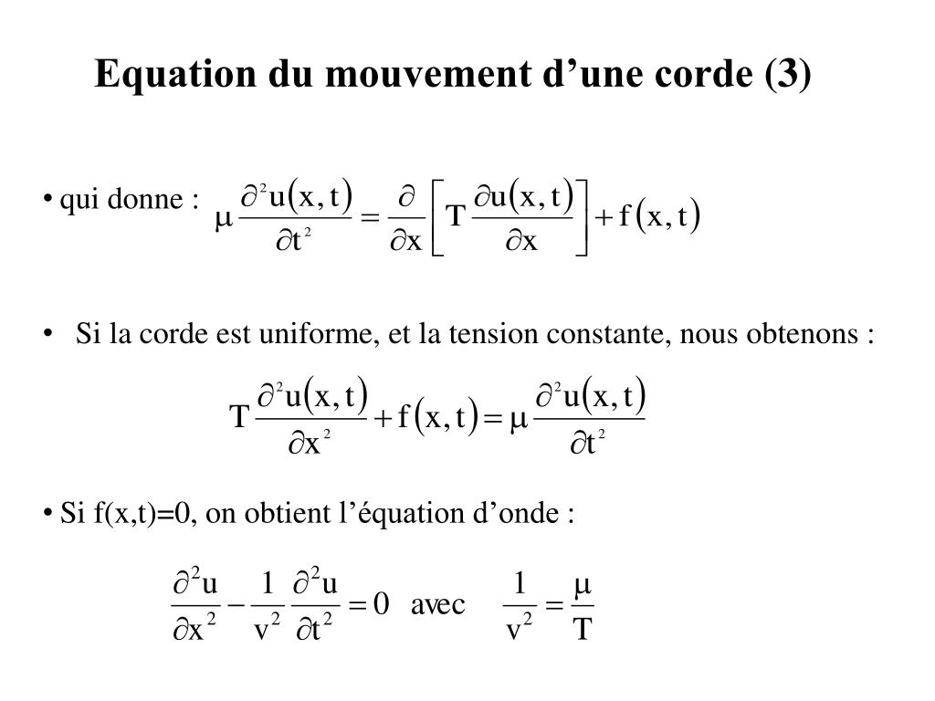 PPT Physique 3 Vibrations et ondes mécaniques PowerPoint Presentation ID5282871