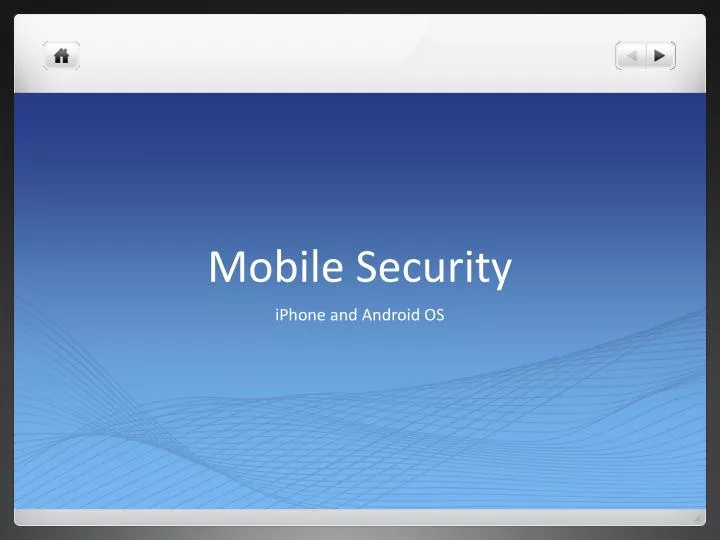 mobile security n.