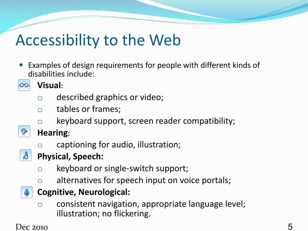 web accessibility presentation ppt