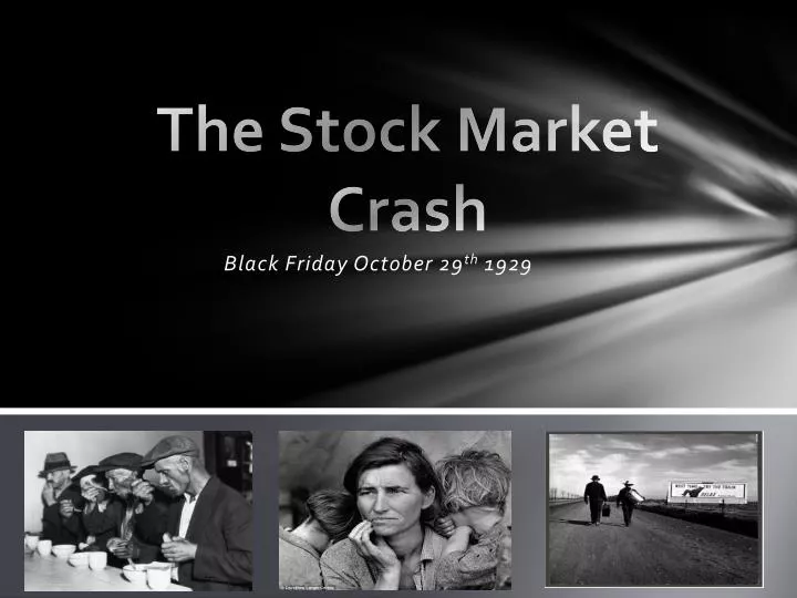 stock market crash presentation