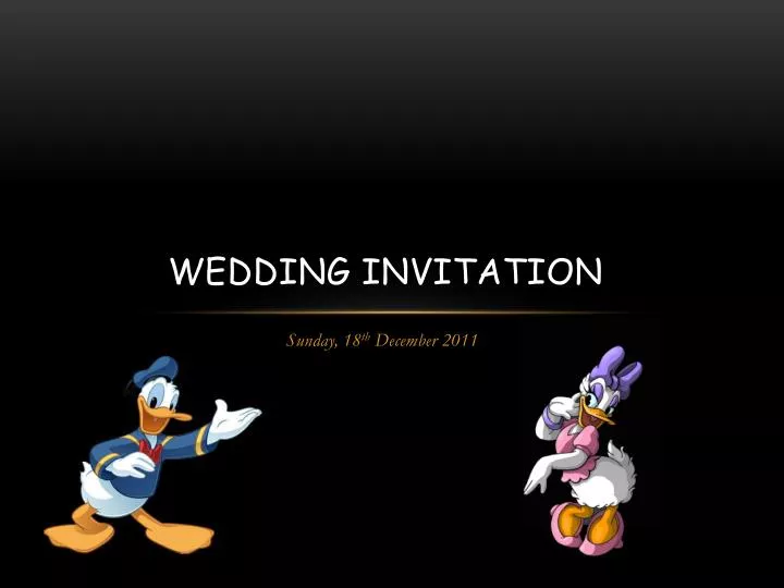 wedding invitation n.
