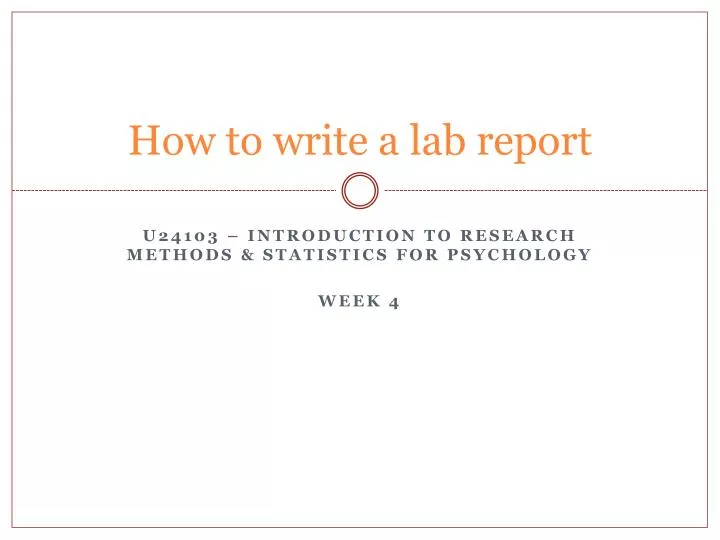 PPT How to write a lab report PowerPoint Presentation, free download