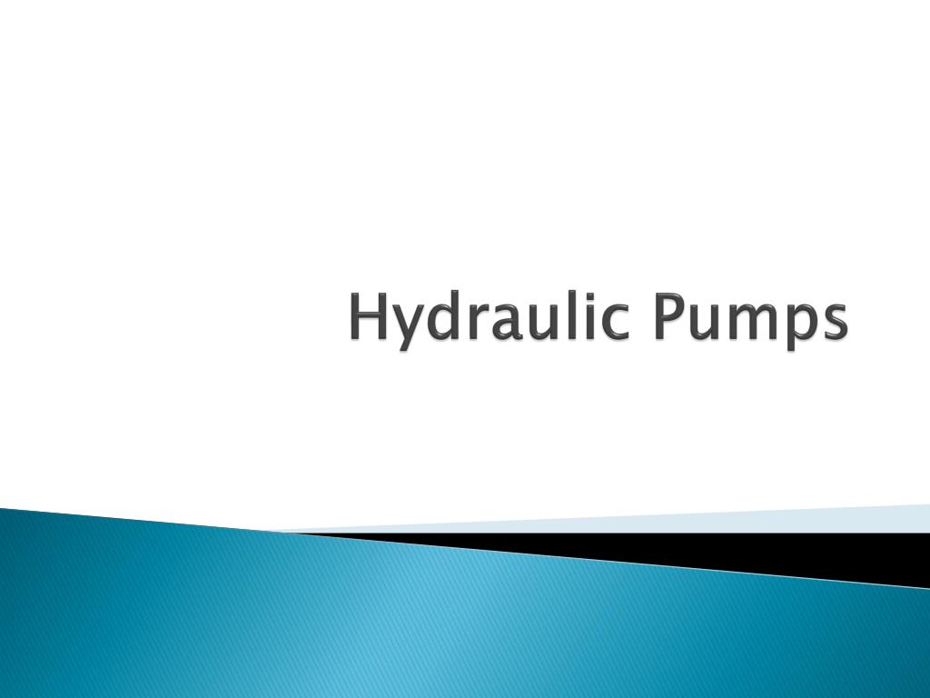 hydraulic pumps and motors ppt