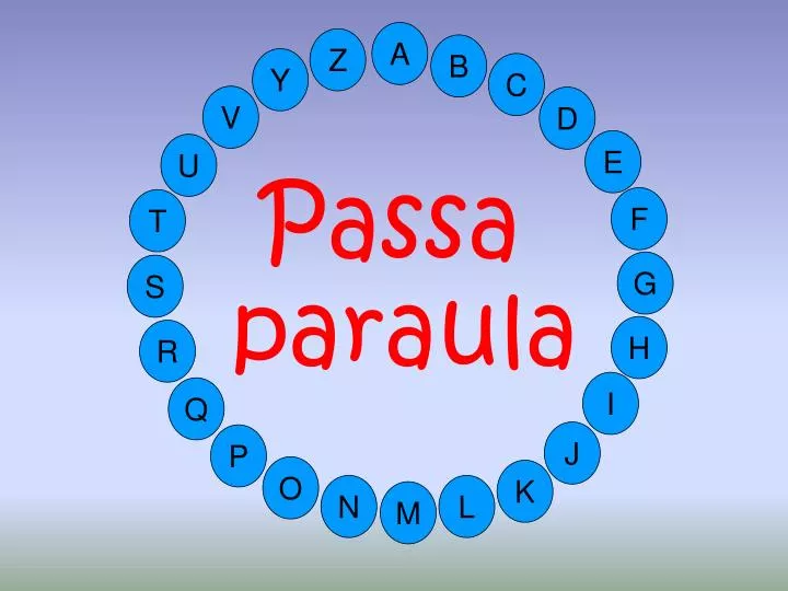 PPT - Passa paraula PowerPoint Presentation, free download - ID ...