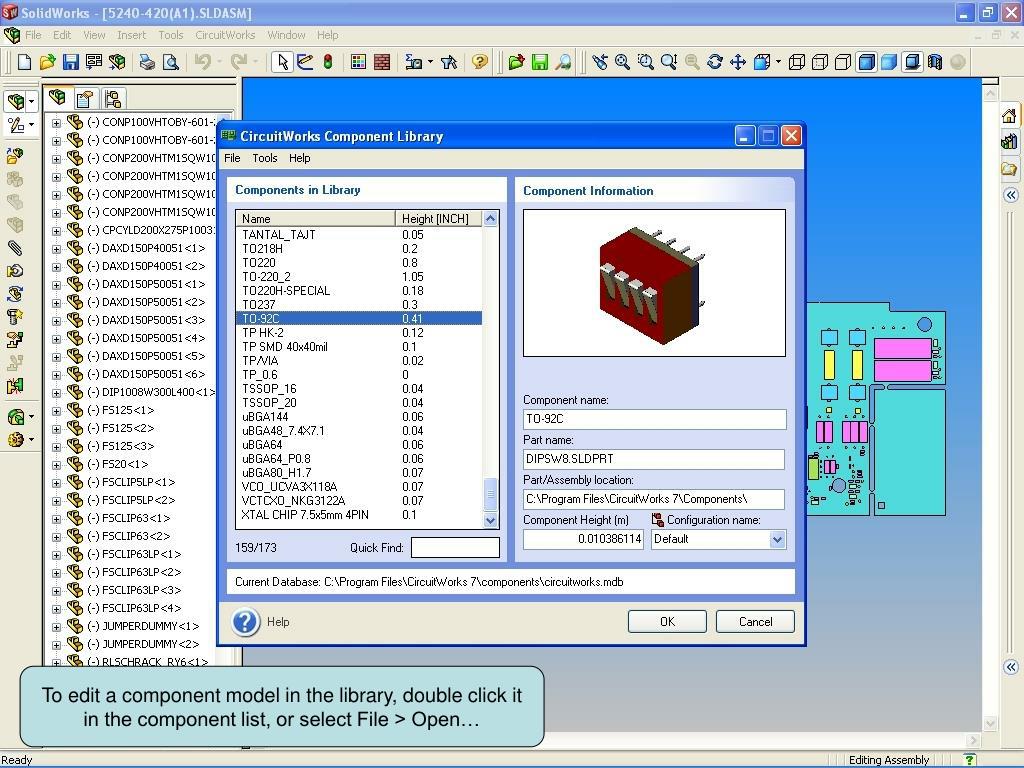 Component libraries. Circuitworks для solidworks. Select компонент. Solidworks circuit. Circuitworks все слои.