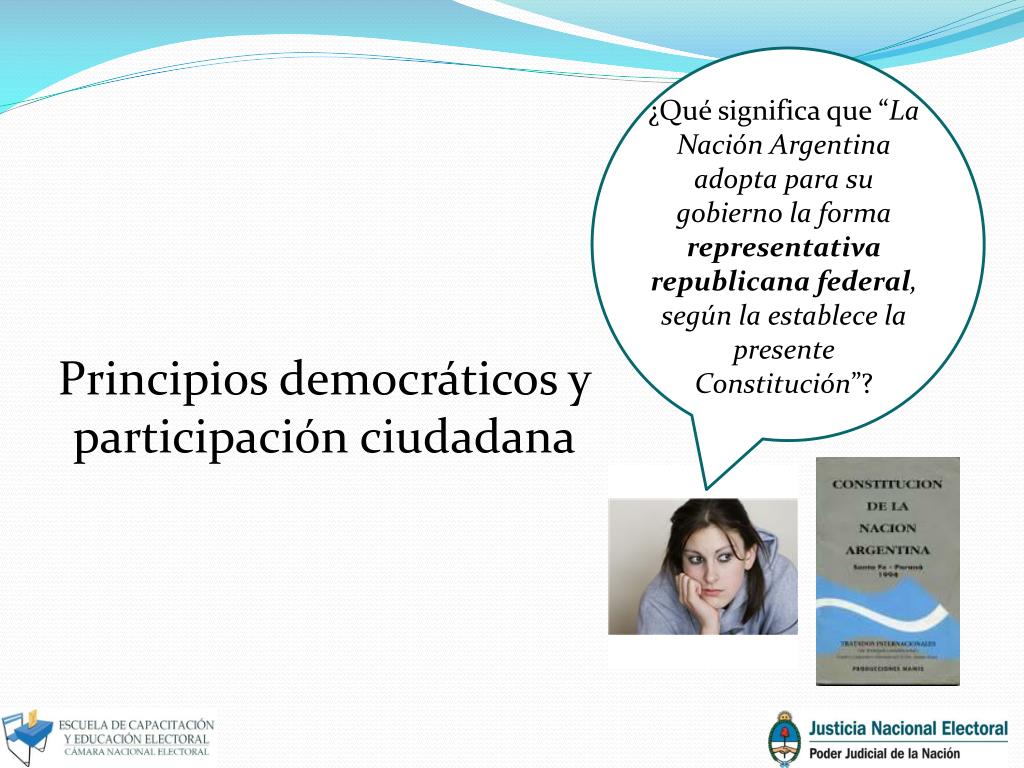 Ppt Principios Democraticos Y Participacion Ciudadana Powerpoint