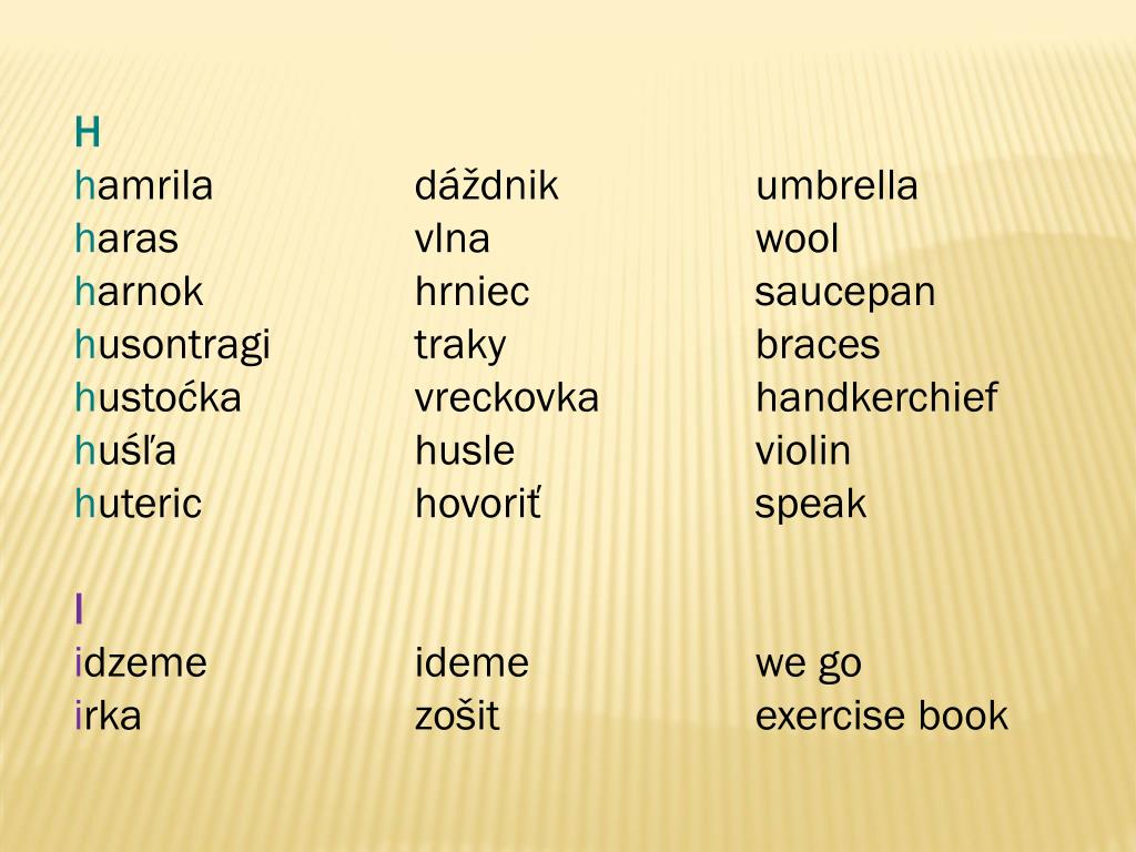 PPT - POPROC DIALEcT – SLOVAK - ENGLISH PowerPoint Presentation, free  download - ID:5292461
