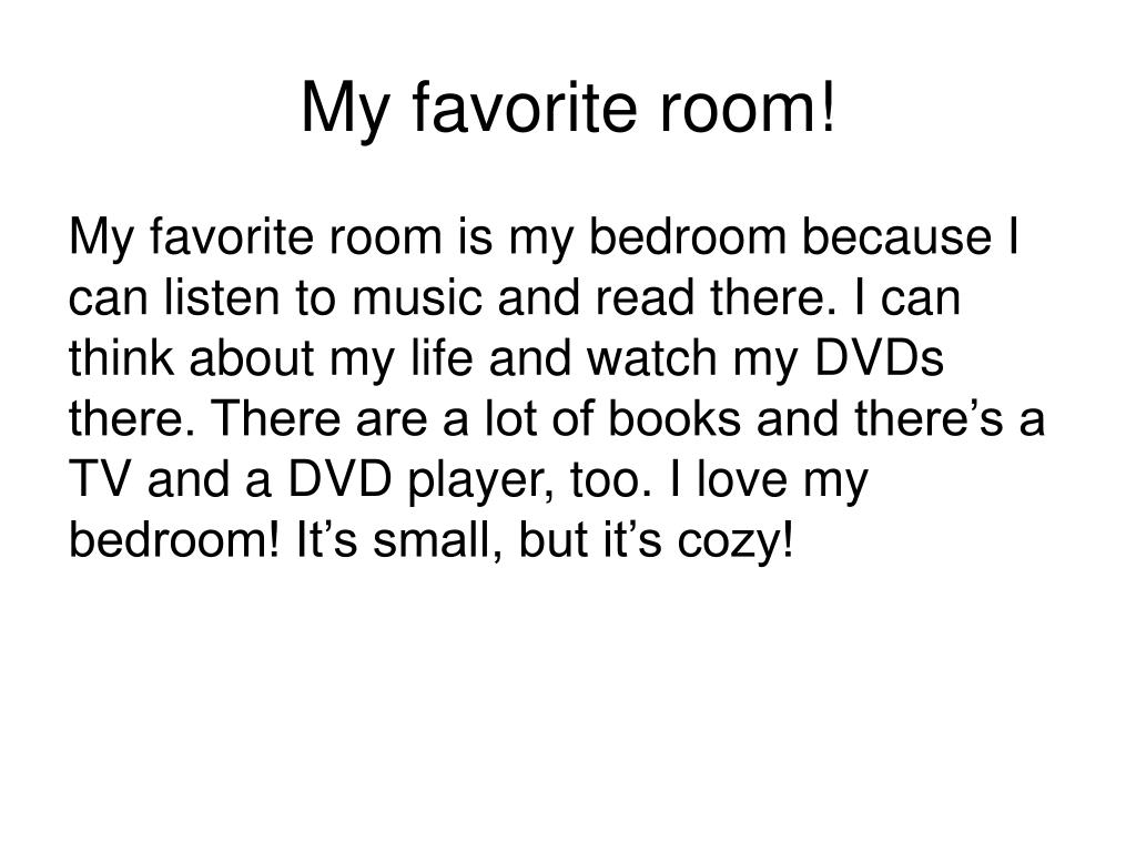 my favourite room essay