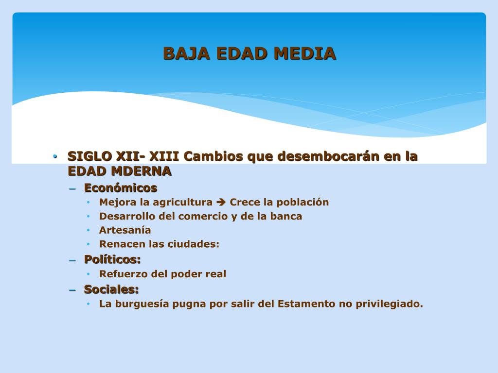 PPT - CAMBIOS SOCIALES Y POLÍTICOS EN LA BAJA EDAD MEDIA PowerPoint  Presentation - ID:5294443