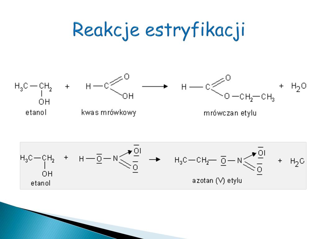 Reakcja Estryfikacji Przykłady PPT - WŁAŚCIWOŚCI FIZYCZNE I CHEMICZNE ALKOHOLI opracowała: Dorota
